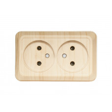 Внешняя двойная розетка OPERA (2807) сосна, Качество