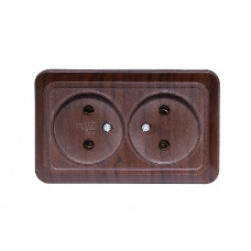 Внешняя двойная розетка OPERA (2907) вишня, Качество