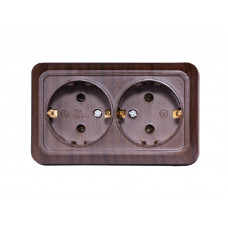 Внешняя двойная розетка с заземлением OPERA (2908) вишня, Качество