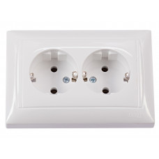 Розетка двойная с заземлением PRIMERA (3008) белый, Качество