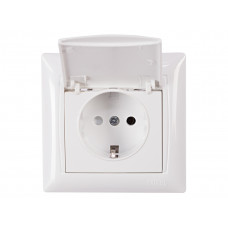 Розетка с заземлением и крышкой PRIMERA (3011) белый, Качество