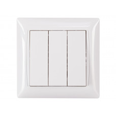 Выключатель тройной PRIMERA (3013) белый, Качество