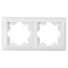 Рамка 2-я горизонтальная PRIMERA (3022) белый, Качество