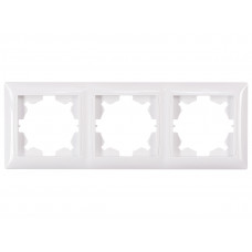 Рамка 3-я горизонтальная PRIMERA (3023) белый, Качество