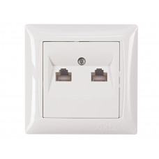 Компьютерная розетка двойная Luxel PRIMERA (3028) белая, Качество