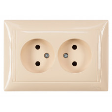 Розетка двойная PRIMERA (3307) крем, Качество