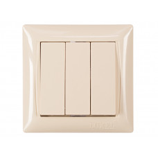 Выключатель тройной PRIMERA (3313) крем, Качество
