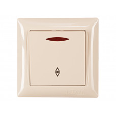 Выключатель проходной с подсветкой PRIMERA (3316) крем, Качество