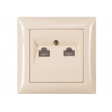 Компьютерная розетка двойная PRIMERA (3328) крем, Качество