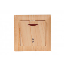 Выключатель проходной с подсветкой PRIMERA (3816) сосна, Качество