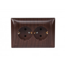 Розетка двойная с заземлением PRIMERA (3908) вишня, Качество