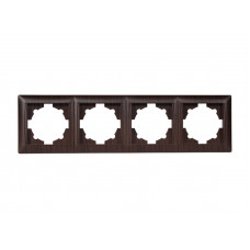 Рамка 4-я горизонтальная PRIMERA (3924) вишня, Качество