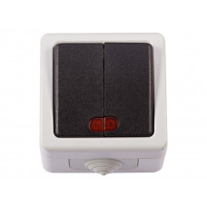 Блок двойной выключатель с подсветкой Luxel DEBUT (6506), Качество