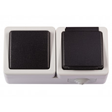 Блок выключатель + розетка с/с и крышкой Luxel DEBUT (6532), Качество