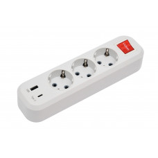 Колодка Luxel 3 розетки с заземлением и выключателем + USB+Type C (7191), Качество