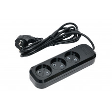 Сетевой удлинитель Luxel 3 розетки 3М (7523) Черный, Качество