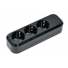 3-я колодка с заземляющим контактом (7531) Черная, Качество