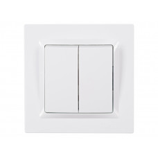 Выключатель двойной JAZZ (9003) белый, Качество