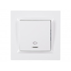 Выключатель проходной с подсветкой Luxel JAZZ (9016) белый, Качество