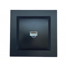 Компьютерная розетка Luxel JAZZ (9127) Черная, Качество