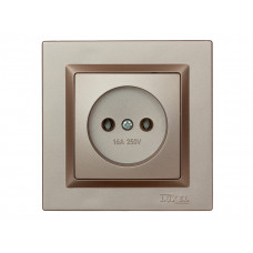 Розетка одинарная Luxel JAZZ (9201) Терракотовая, Качество