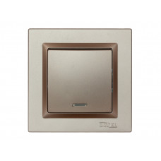 Выключатель с подсветкой Luxel JAZZ (9205) Терракотовый, Качество