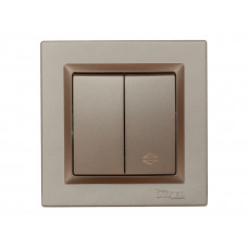 Выключатель проходной двойной Luxel JAZZ (9219) Терракотовый, Качество