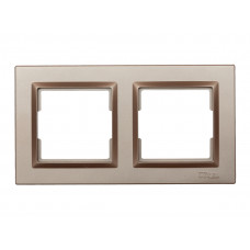 Рамка 2-я горизонтальная Luxel JAZZ (9222) Терракотовая., Качество