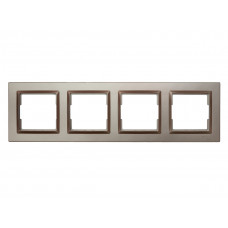 Рамка 4-я горизонтальная Luxel JAZZ (9224) Терракотовая., Качество