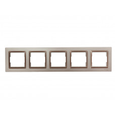 Рамка 5-я горизонтальная Luxel JAZZ (9225) Терракотовая., Качество