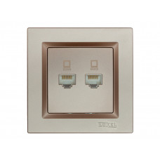 Компьютерная розетка двойная Luxel JAZZ (9228) Теракотова, Качество