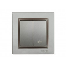 Выключатель проходной двойной Luxel JAZZ (9719) Графитовый, Качество