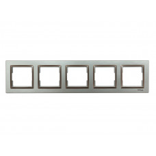 Рамка 5-я горизонтальная Luxel JAZZ (9725) Графитовая., Качество