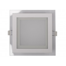LED-панель Luxel со стеклянным декором 160х160х30мм 175-260V 12W (DLSG-12N 12W), Качество