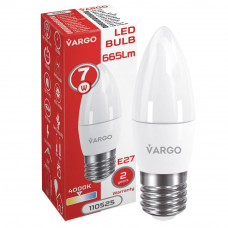 LED лампа VARGO C37 7W E27 4000K 665lm (110525), Качество