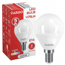 LED лампа VARGO G45 5W E14 4000K 475lm (110538), Качество