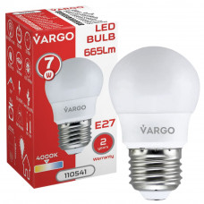 LED лампа VARGO G45 7W E27 4000K 665lm (110541), Качество