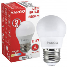 LED лампа VARGO G45 9W E27 4000K 855lm (111145), Качество