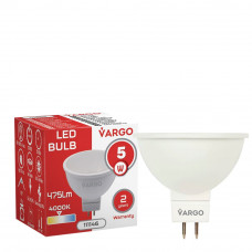 LED лампа VARGO MR16 5W 4000K 475lm (111146), Качество