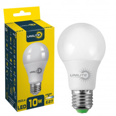 LED лампа UNILITE A60 10W E27 4000K 850lm (111149), Качество