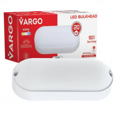 Светодиодный светильник VARGO ЖКХ 20W 6500K 2000lm овал IP54 Размер: 208x100x52мм (111859), Качество