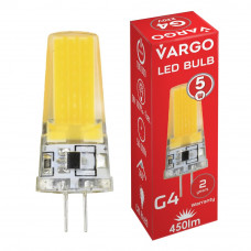 LED лампа VARGO G4, 5W, COB, 6500K, AC 220V, ɸ15×H55mm (114871), Качество