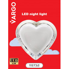 Ночник VARGO LED, сердце, RGB, NL107 (V-115732), Качество