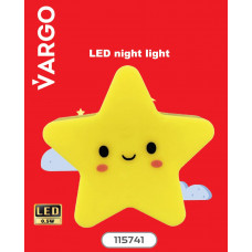 Ночник VARGO LED, звезда, NL118 (V-115741), Качество