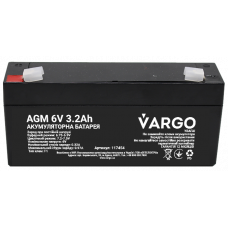 Cвинцово-кислотный аккумулятор AGM VARGO 6V 3.2AH (117454) 134x34,5x60(65) мм, Качество