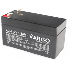 Cвинцово-кислотный аккумулятор AGM VARGO 12V 1.2AH (117487) 98х43х53(58) мм, Качество
