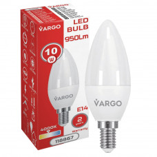 LED лампа VARGO C37 10W 4000K E14 950lm (118867), Качество