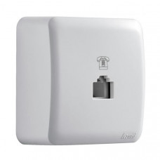 Розетка телефонная евро LEZARD Viola белый