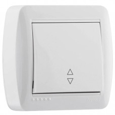 Выключатель проходной LEZARD Demet белый