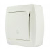Кнопка звонка наружная одноклавишная LEZARD Demet белый